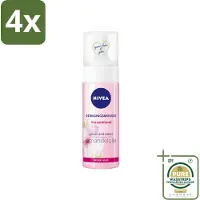 Nivea - Reinigingsmousse - Essentials Verzachtend - Voor droge & gevoelige huid - Met Amandelolie & Hydramine - 150 ml - Voordeelverpakking - 4 stuks - Gevoelige huid - Amandelolie