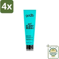 Got2b - Haarprimer - Got Gloss - 150 ml - Voordeelverpakking - 4 stuks - Pluiscontrole - Hittebescherming