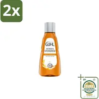 Guhl - Shampoo Mini - Intensieve Stevigheid - 50 ml - Voordeelverpakking - 2 stuks - Shampoo tegen haarbreuk - Volume shampoo