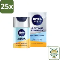 Nivea 25 x MEN - Active Energy - Wake-up Gezichtsgel met Cafeïne - 50 ml - Grootverpakking - Cafeïne - Energie - Gezichtsgel - Huidverfrissing - Droge Huid