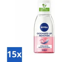 Nivea - Oogmake-up Verwijderaar - Verzorgend - Voor waterbestendige make-up - Met Vitamine C - 125 ml - Bulkverpakking - 15 stuks