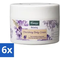 Kneipp 6 x - Body crème - Relaxing - Lavendel - Rustgevende geur - 200 ml - Ontspanning - Bodycrème - Lavendel - Verzorging - Hydrateren