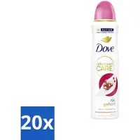 Dove 20 x Deodorant Spray - Granaatappel & Citroenverbena - 150 ml - Deodorant Spray - Anti-Transpirant - Zweetbehandeling - Geurbeleid - Okselhuid Verzorging