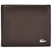 Lacoste Leer portemonnee FG Billfold & Coin Coffee Bean donkerbruin