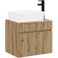 vidaXL Badkamermeubel Set Artisanaal eiken Bewerkt hout