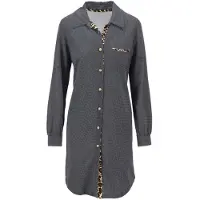 Ringella Katoenen dames nachthemd zwart | Maat 50