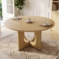 MODFU Eettafel - Rond - Scandinavisch - 4-6 Personen - Oak - MDF - 120 Cm