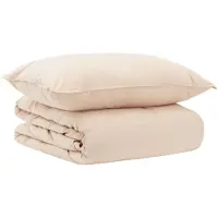 vidaXL Deken Set 2 st 140 x 200 cm Zomer 1100 gsm Beige