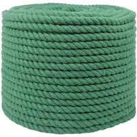 vidaXL Katoenen Touw 10 mm 100 m Groen 100% katoen