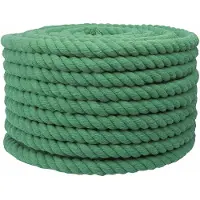 vidaXL Katoenen Touw 16 mm 50 m Groen 100% katoen