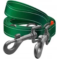 Waudog Verstelbare Nylon Hondensnoer, Reflecterend, Groen, M, 3m
