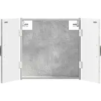 vidaXL Dartbord Kabinet HOORN Betongrijs 52,5 x 10,5 x 53,5 cm