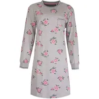 Irresistible Dames Nachthemd - Polo Sluiting - Donker Bruin - Maat XL