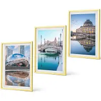 Coloray 3-Delige Schilderij Set - Aarde In Een Ruimtestorm En Sterrenstelsel - 40 x 40 cm En 40 x 60 cm - Wanddecoratie - Schilderijen Set - Interieur - Decoratieve Schilderijen
