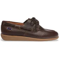 Sebago Heren Gary Jobson Bruin Leren Loafers (45), Leer, Plat, 1 tot 3 cm, Veters, Casual, Klassiek 72125BW