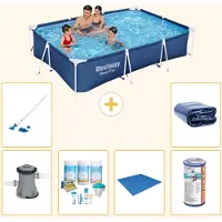Bestway Steel Pro, rechthoekig zwembad - 300x201x66 cm - 7-delig - S21572