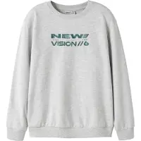 Name it Sweatshirt 'NKMLAZARUS' lichtblauw / lichtgrijs / donkergroen / rood