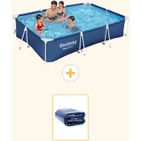 Bestway Steel Pro, rechthoekig zwembad - 300x201x66 cm - 2-delig - S22296