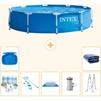 Intex Framezwembad, rond - 366x76 cm - 8-delig, model S20446