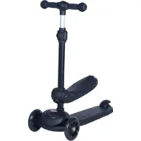 Eco toys Siem Zwart 2-in-1 Step/Loopfiets