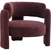 Livin24 Fauteuil Jolie velvet paars