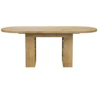 MODFU Uitschuifbare Eettafel - Scandinavische Stijl - Opbergruimte - Eikenkleur
