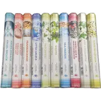 Green tree BUYXL Wierook - 10 pakjes x 20stokjes = 200 van verschillende geuren wierook - wierook pakket - Creëer een Betoverende Sfeer met Ons Indiase Wierook Pakket en Gratis Wierookhouder!