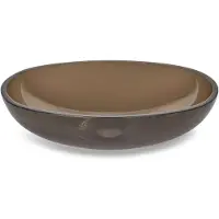 Luca Opzetwastafel vetro ovaal 49x36x12.5 glas