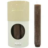 Home Society Diner Candle XL Dark Brown 7 stuks - Rond 3,4 cm - 21 cm hoog