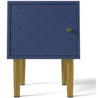MODFU - Nachtkastje - Marineblauw - Spaanplaat - Metaal