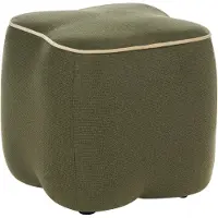 Beliani JUNO - Poef - Groen - Polyester