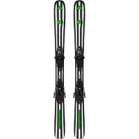 Salomon - Packs (ski's & bindingen) - Départ. First + C5 GW 2027 voor Unisex - Kindermaat 123 cm - Zwart