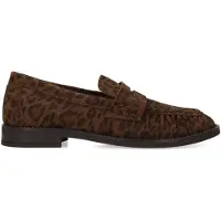 Manfield Leopard suède loafers | Maat 39