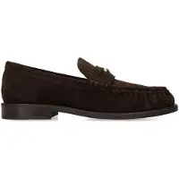 Manfield Bruine suède loafers | Maat 41