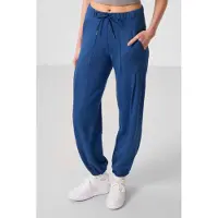 Tommy Life Mid Waist Crepe Ontspannen Broek met Zak