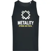 Metality Top - Herren-Tank Top - S tot 3XL - voor Vrouwen - zwart - Maat M