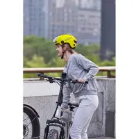 LIVALL L23 Yellow M slimme fietshelm met led-verlichting en afneembaar vizier, NTA8776, gecertificeerd voor e-bikes, fietshelm met valdetectie voor volwassenen (mannen en vrouwen)