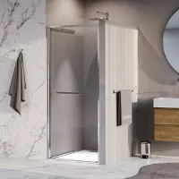 Brauer luminis nisdeur naar binnen draaiend 90x200 omkeerbaar helder glas incl. Glascoating chroom