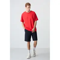 Tommy Life Heren Oversized Katoenmix T-Shirt en Shorts Set