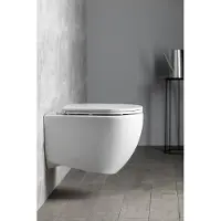Isvea Infinity hangend toilet randloos 36,5x53cm wit