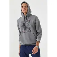 Tommy Life Heren Hoodie met camouflageprint
