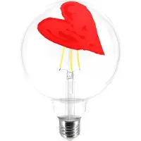 Creative Cables Tattoo Pop Heart G125 4.5w 470lm E27 2700k Dim Globe Led-lamp