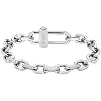 BOSS Gevlochten armband met magneetsluiting met logo
