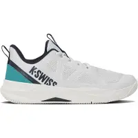 K-Swiss Padelschoen Men K-Speed Team Clay White/Baltic/Carbon-Schoenmaat 43