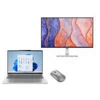 Lenovo IdeaPad Slim 5 13 + L27h 4A 2K QHD Monitor & Bluetooth Silent Mouse AMD Ryzen 7 7735HS-processor 3,20 GHz tot 4,75 GHz, Windows 11 Home 64, 512 GB SSD M.2 2242 PCIe Gen4 QLC - IPVISBE12, Cloud