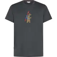 Icebreaker - Wandel- en bergsportkleding - M 150 Tech Lite SS Tee Bear Tour Obsidian voor Heren van Wol - Maat M - Grijs