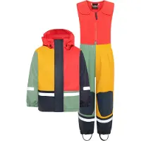 Didriksons Regenkleding m. Fleece - PU - Boardman - Paprika - - 120 - Regenkleding