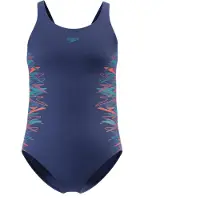 Speedo Placement EnduraFlex badpak - blauw Sportbadpak Meisjes Nylon - maat 164