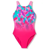 Speedo - Kid's Print Pulseback Swimsuit - Badpak 152, roze