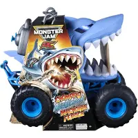 Spin Master - Chomping Megalodon RC Truck - Bestuurbare Monstertruck 1:15 - Met 3 Actiemodi, Wheelies, Spins, Ketting en Afstandsbediening - Kinderspeelgoed 4+ Jaar